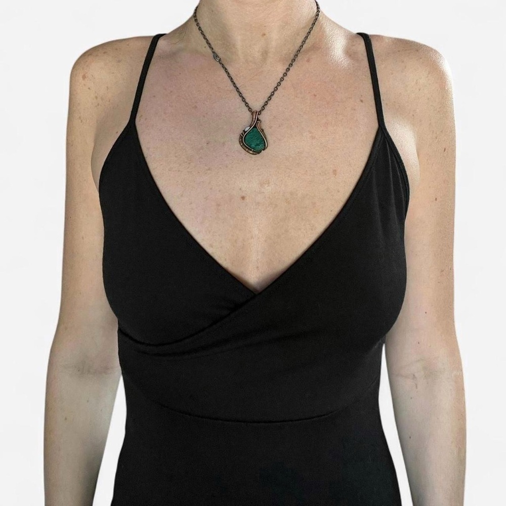 Black Spaghetti Strap Dress - Picture 4 of 7
